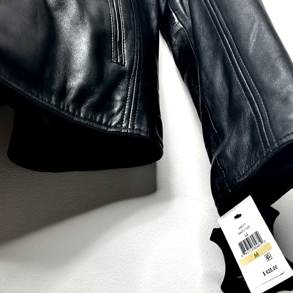 [Andrew Marc] Men’s Black Leather Jacket - Picture 5 of 6